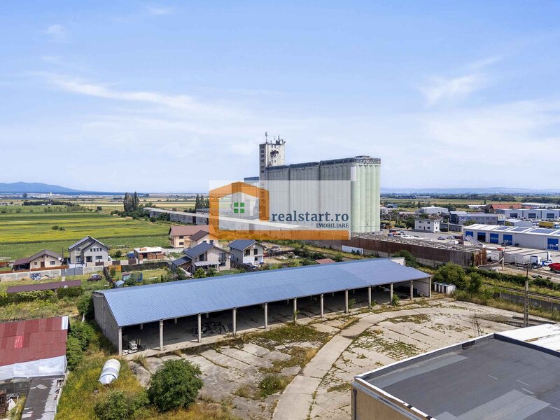 Spatiu industrial, D 155ml la DJ112A, Acces E68, teren 1,7Ha